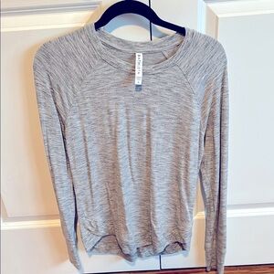 Gray Long Sleeve Top Athleta